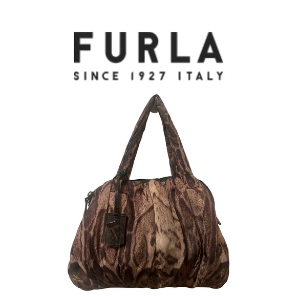 Furla Puffer Animal Print Shoulder Bag - Picture 1 of 12